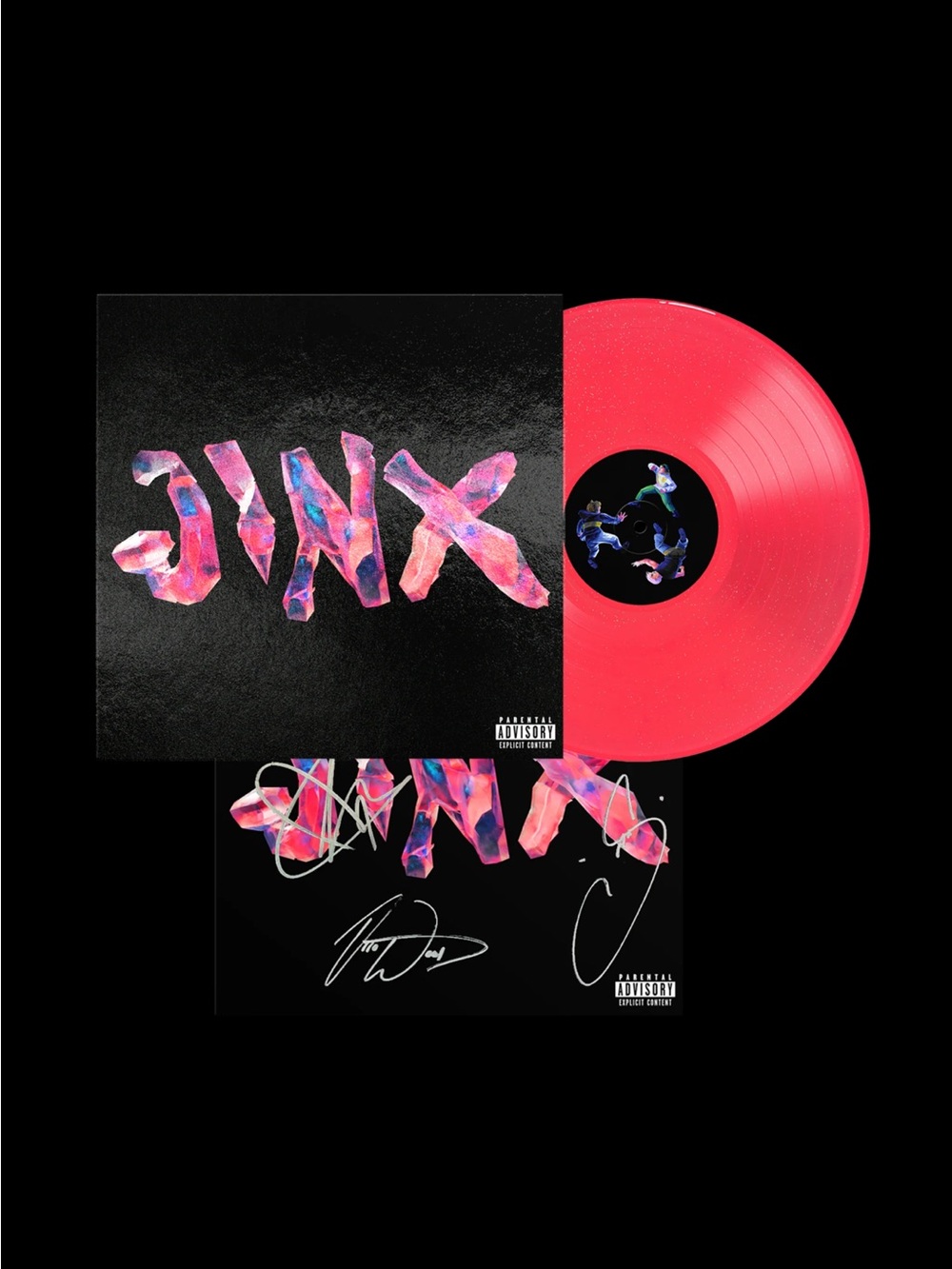 (Signed) JINX - Neon Coral Glitter LP w/ Foil Cover - D2C Exclusive #3